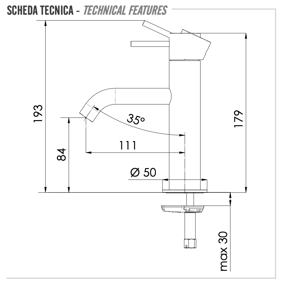 Смеситель для раковины x style rp медь брашированная remer