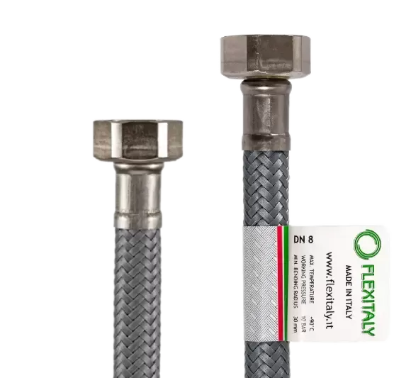 Подводка гибкая 60 сантиметров Г1/2"-Г1/2" гайка/гайка FLEXITALY remer