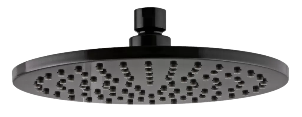 Верхний душ 20см cfp черный хром брашированный remer