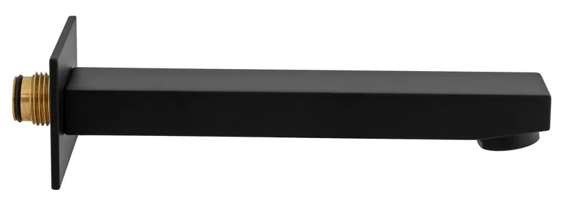 Излив на ванну настенный 18см qubika no черный матовый remer