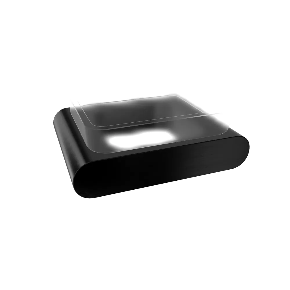 Мыльница Remer Lounge LN10GM, оружейная сталь PVD