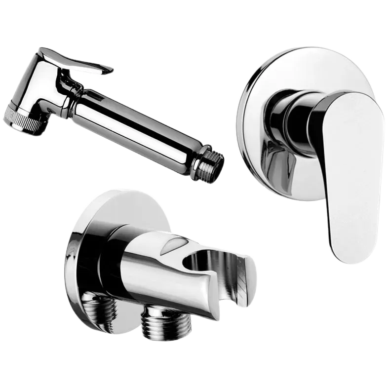 Гигиенический душ со смесителем скрытого монтажа (душевой шланг и скрытая часть в комплекте) class line cr хром remer