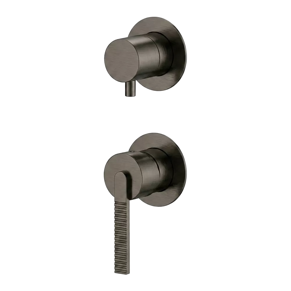 Смеситель для душа Daniel Regency RN612D3PWBGM, оружейная сталь PVD