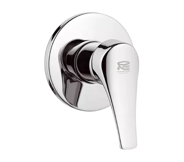 Смеситель для душа на 1 поток скрытый монтаж (скрытая часть в комплекте) giga four cr хром remer