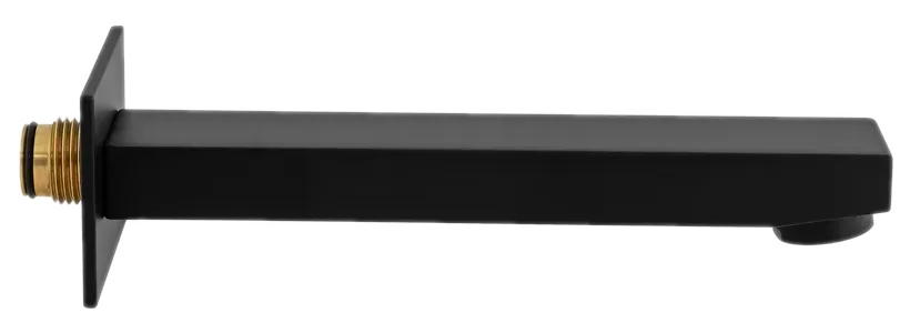 Излив на ванну настенный 18см qubika no черный матовый remer