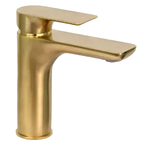 Смеситель для раковины infinity bg золото брашированное remer