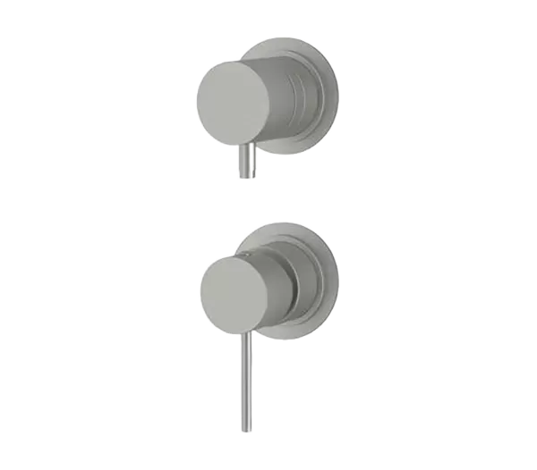 Смеситель для ванны/душа на 3 потока скрытый монтаж (скрытая часть в комплекте) x style inox ss нержавеющая сталь remer