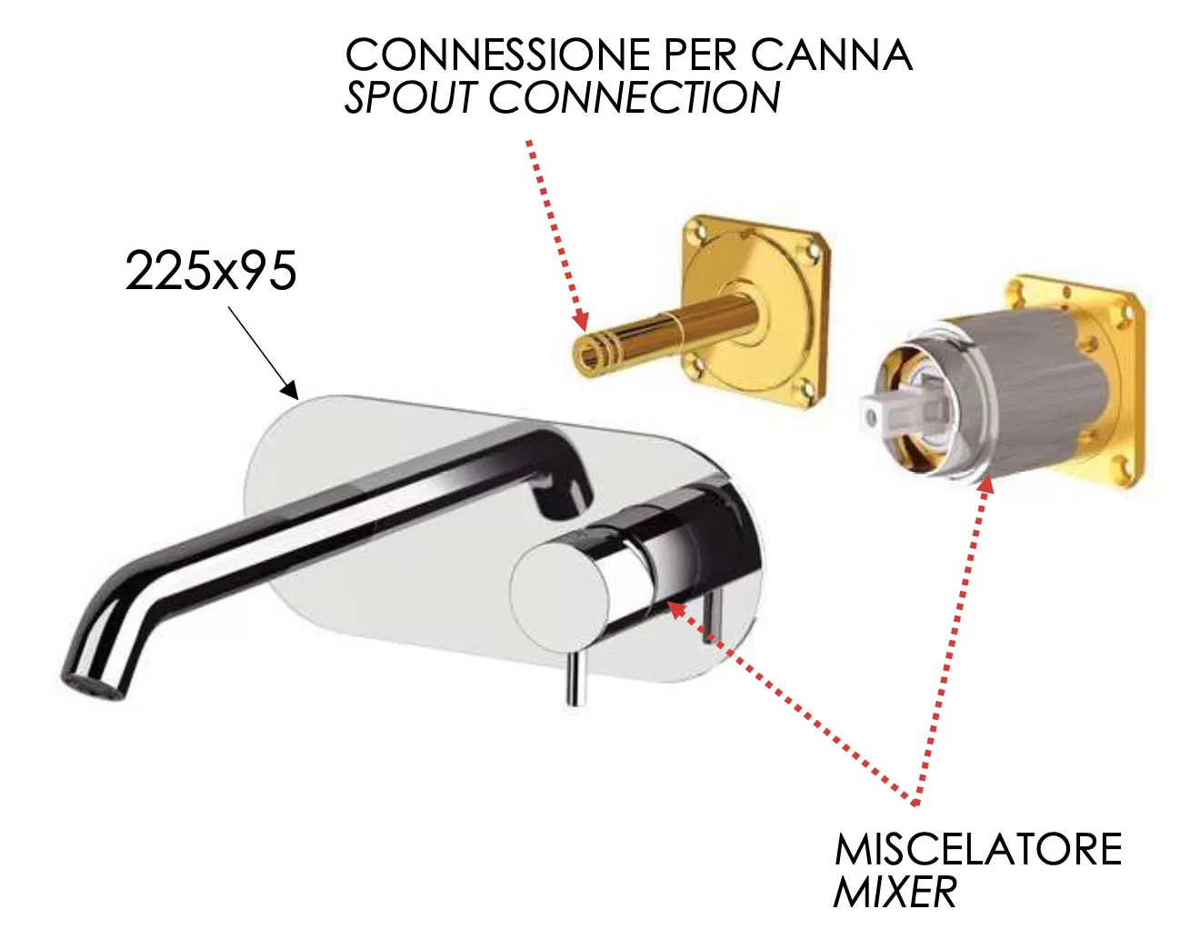 Смеситель для раковины Daniel Tokyo TK632KBCR, хром