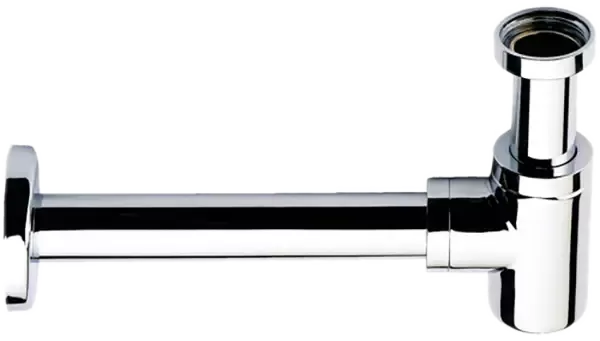 Сифон для раковины короткий латунь 1 1/4" bg золото брашированное remer