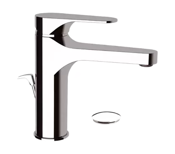 Смеситель для раковины высокий с донным клапаном class line cr хром remer