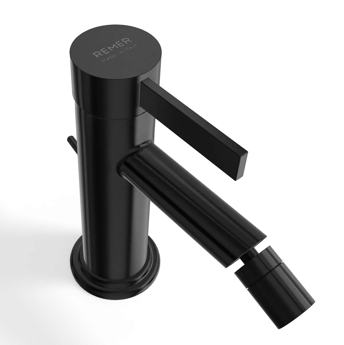Смеситель для биде Remer Metrica MC20GM, оружейная сталь PVD