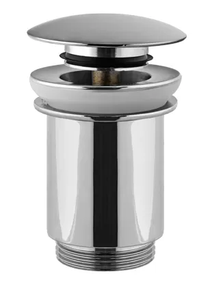 Донный клапан click-clack без перелива 1 1/4" cr хром remer