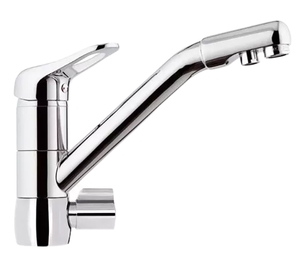 Смеситель для кухни с возможностью подключения фильтра для воды kiss cr хром remer