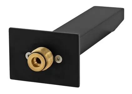 Излив на ванну настенный 18см qubika no черный матовый remer