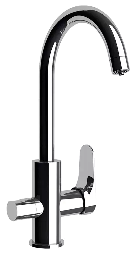 Смеситель для кухни с возможностью подключения фильтра для воды winner cr хром remer