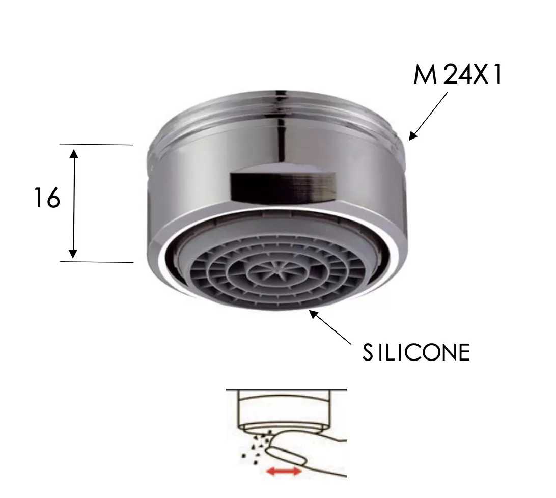 Аэратор anticalc neoperl m24 cr хром remer