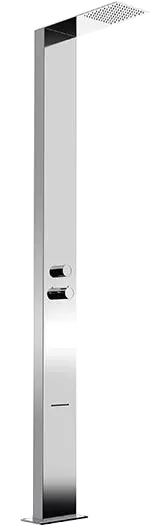 Душевая система напольная отдельностоящая 2 режима (верхний душ/каскадный излив для ног) cr хром remer