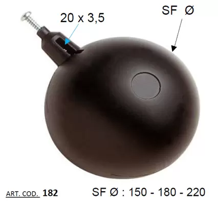 Поплавок RR 182 Ø150mm для артикула 178