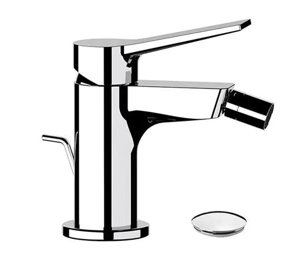 Смеситель для биде с донным клапаном slash no черный матовый remer