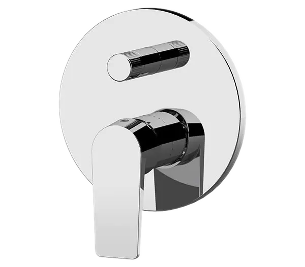 Смеситель для ванны/душа на 2 потока скрытый монтаж поворотный переключатель (скрытая часть в комплекте) dream no черный матовый remer