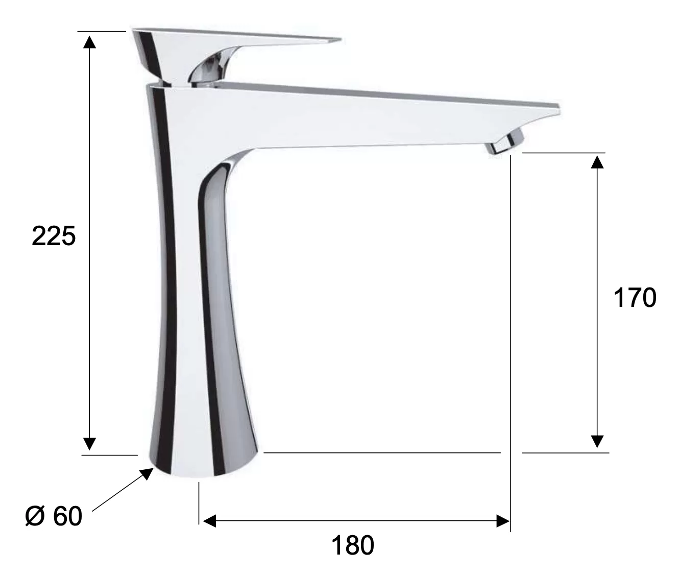 Смеситель для раковины Daniel Diva DV607BDP, золото брашированное