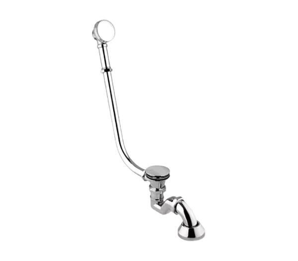 Слив-перелив для отдельностоящих ванн латунный click-clack vo латунь состаренная remer