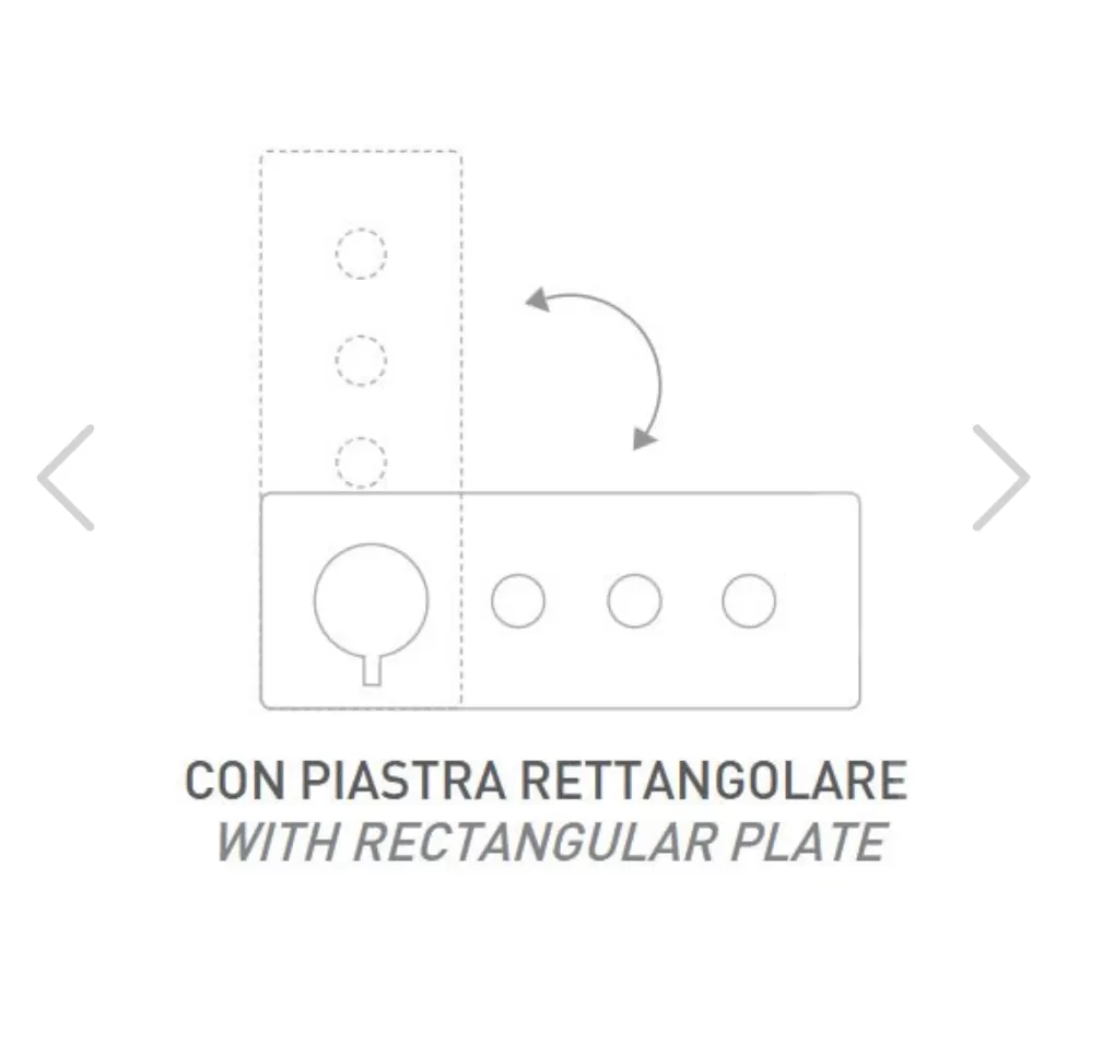 Смеситель для ванны/душа прогрессивный 4 на потока скрытый монтаж вертикально/горизонтально (заказывать совместно с WBOX98D4) chrono no черный матовый remer
