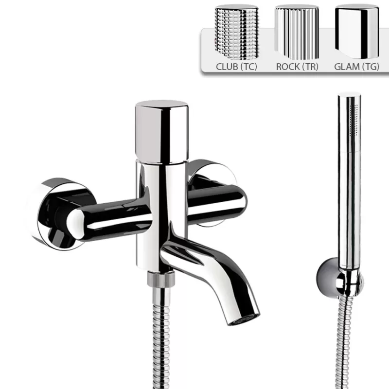 Смеситель для ванны Daniel Trilogy TG610DP, золото брашированное