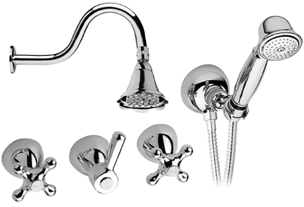 Смеситель для душа готовый комплект скрытого монтажа (душевой набор и скрытая часть в комплекте) liberty cr хром remer