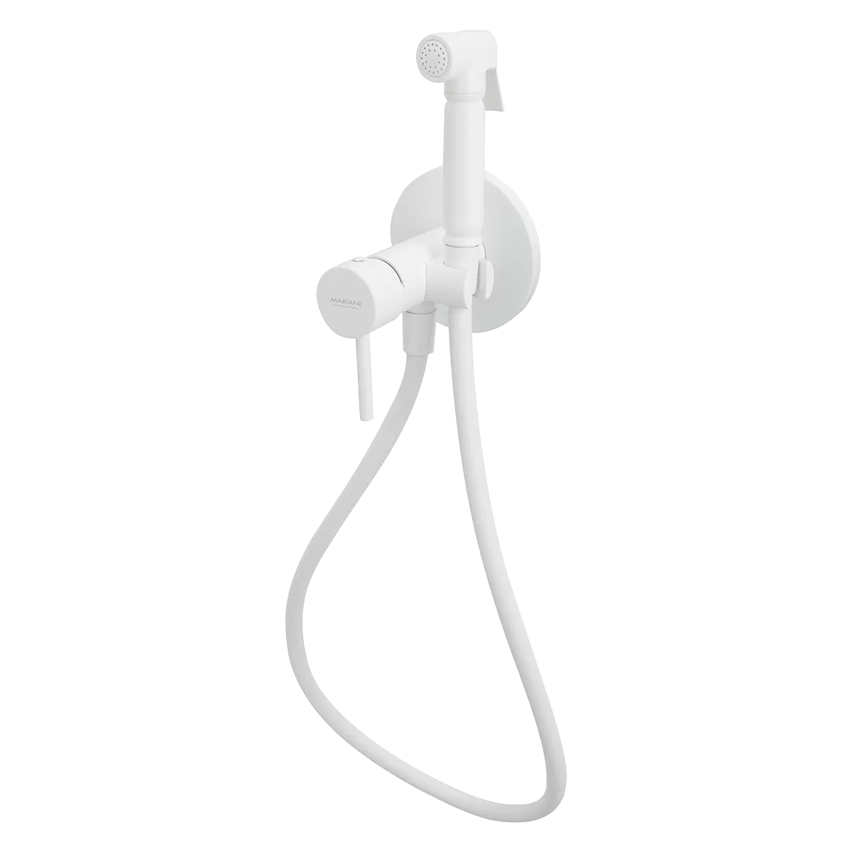 Гигиенический душ со смесителем Mariani Next B37185NXW, белый матовый