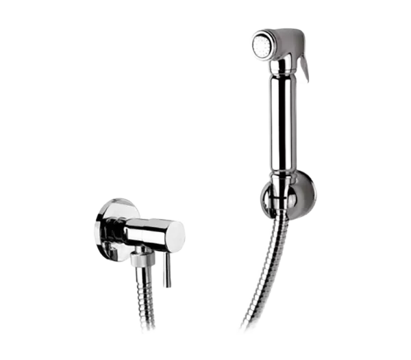 Душевой набор гигиенический скрытого подключения (лейка/шланг/держатель) cr хром remer