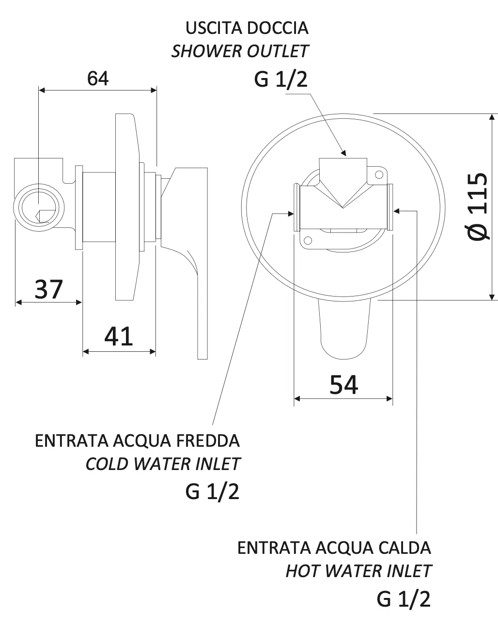 Смеситель для душа Mariani Surf B00179SF