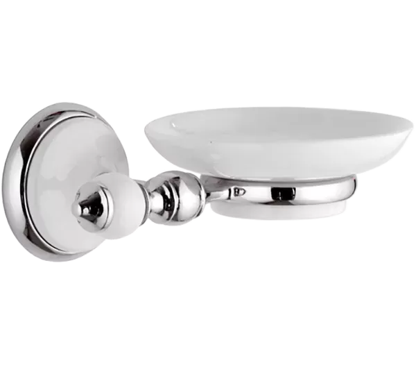 Мыльница настенная с держателем керамика epoca cr хром remer