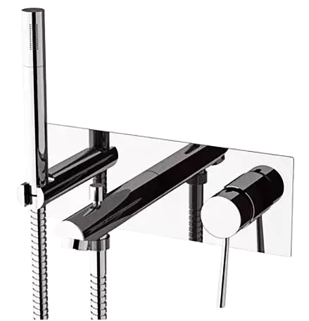 Смеситель для ванны готовый комплект скрытого монтажа (душевой набор и скрытая часть в комплекте) minimal cr хром remer