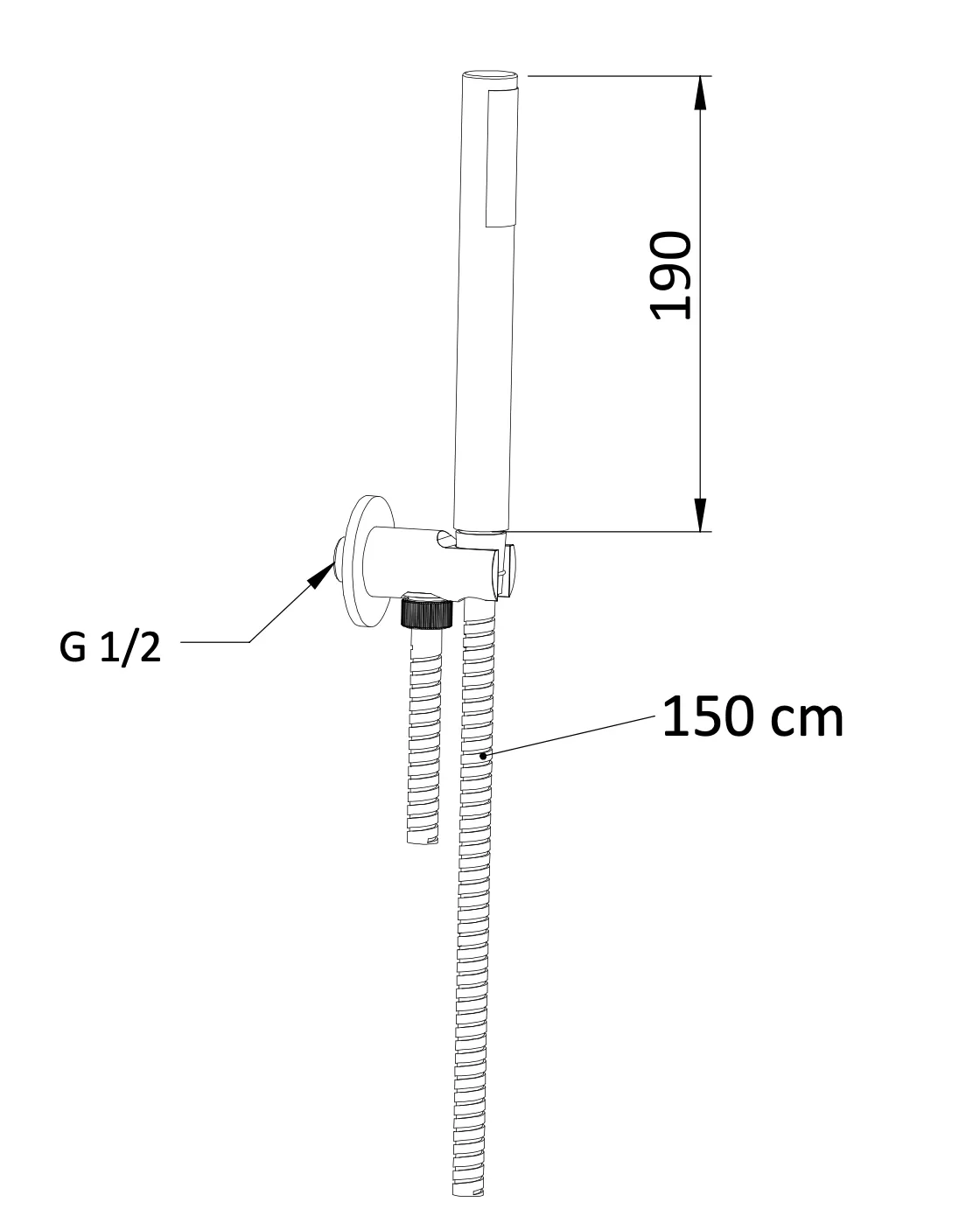 Комплект для душа Mariani B22241UM, золото брашированное