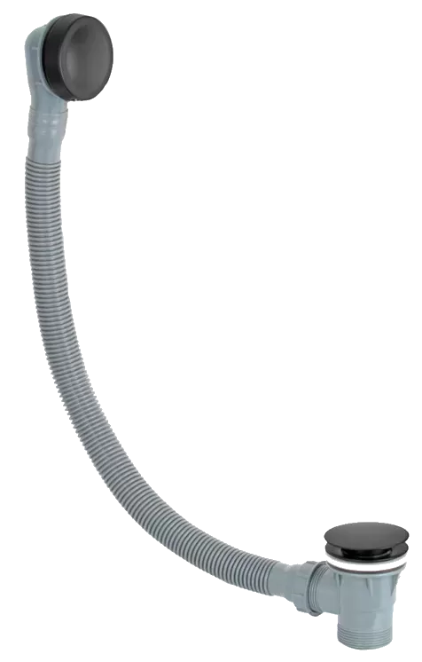 Слив-перелив автомат для ванны click-clack без сифона no черный матовый remer