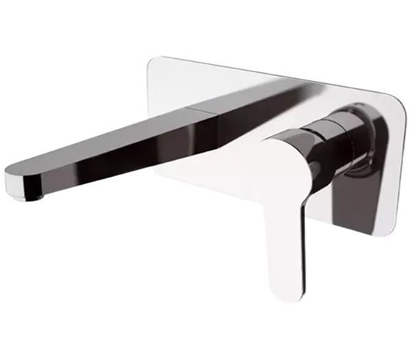 Смеситель для раковины настенный скрытого монтажа излив 18см (скрытая часть в комплекте) winner cr хром remer