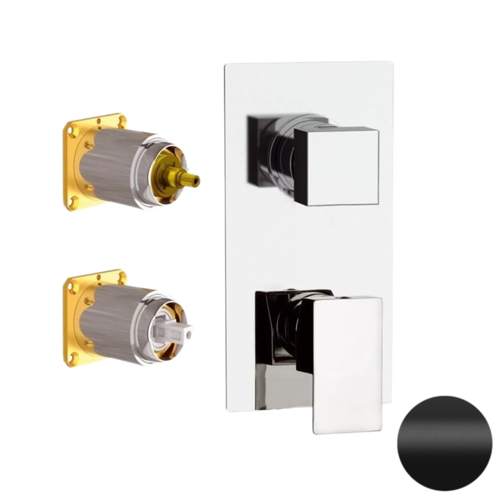 Смеситель для душа Daniel Skyline SK612D2KB15, чёрный матовый