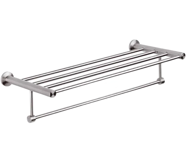 Полотенцедержатель с полкой 60 см minimal inox ss нержавеющая сталь remer