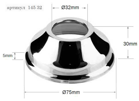 Отражатель RR 145 Ø32мм