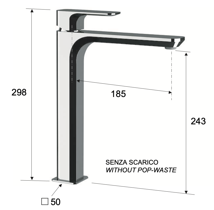 Смеситель для раковины Daniel Tiara TA607BCR