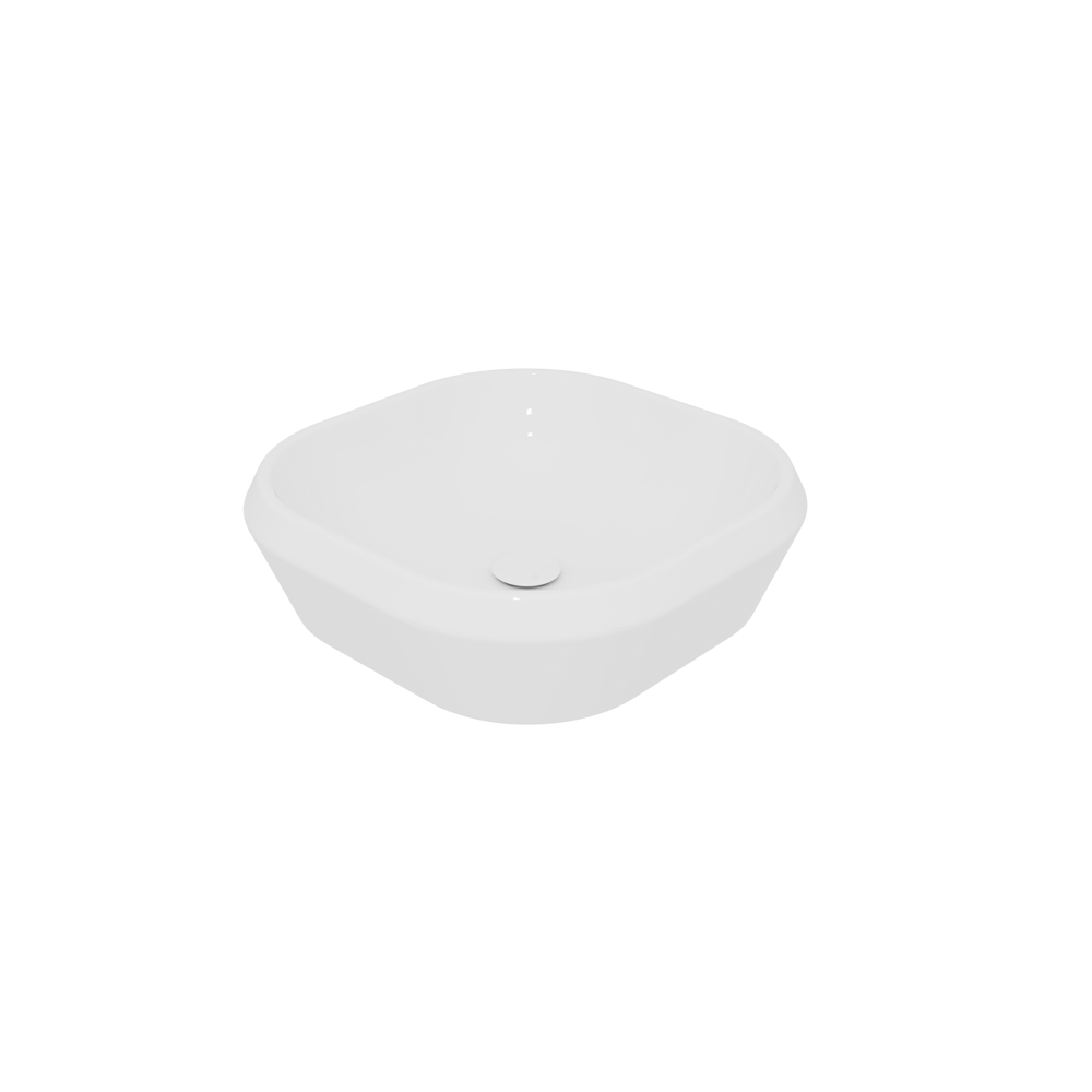 Раковина накладная 45 см GSG Cruise CRLAVQU45000, белый глянцевый, шт