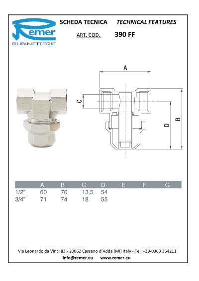 Фильтр RR 390 FF ½" прямой 400мкм