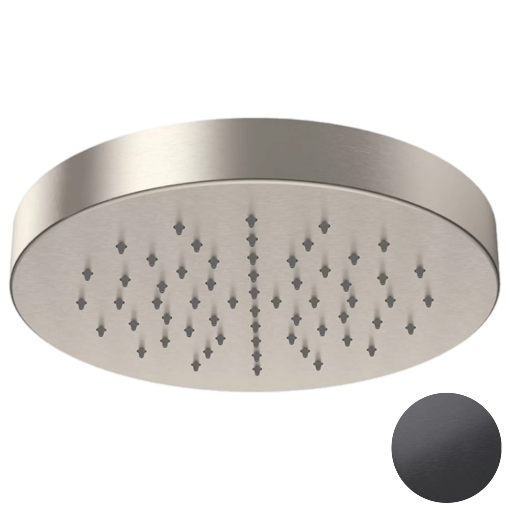 Верхний душ с шарнирным соединением 22 см Daniel SS1A578H3CM22, черный брашированный PVD
