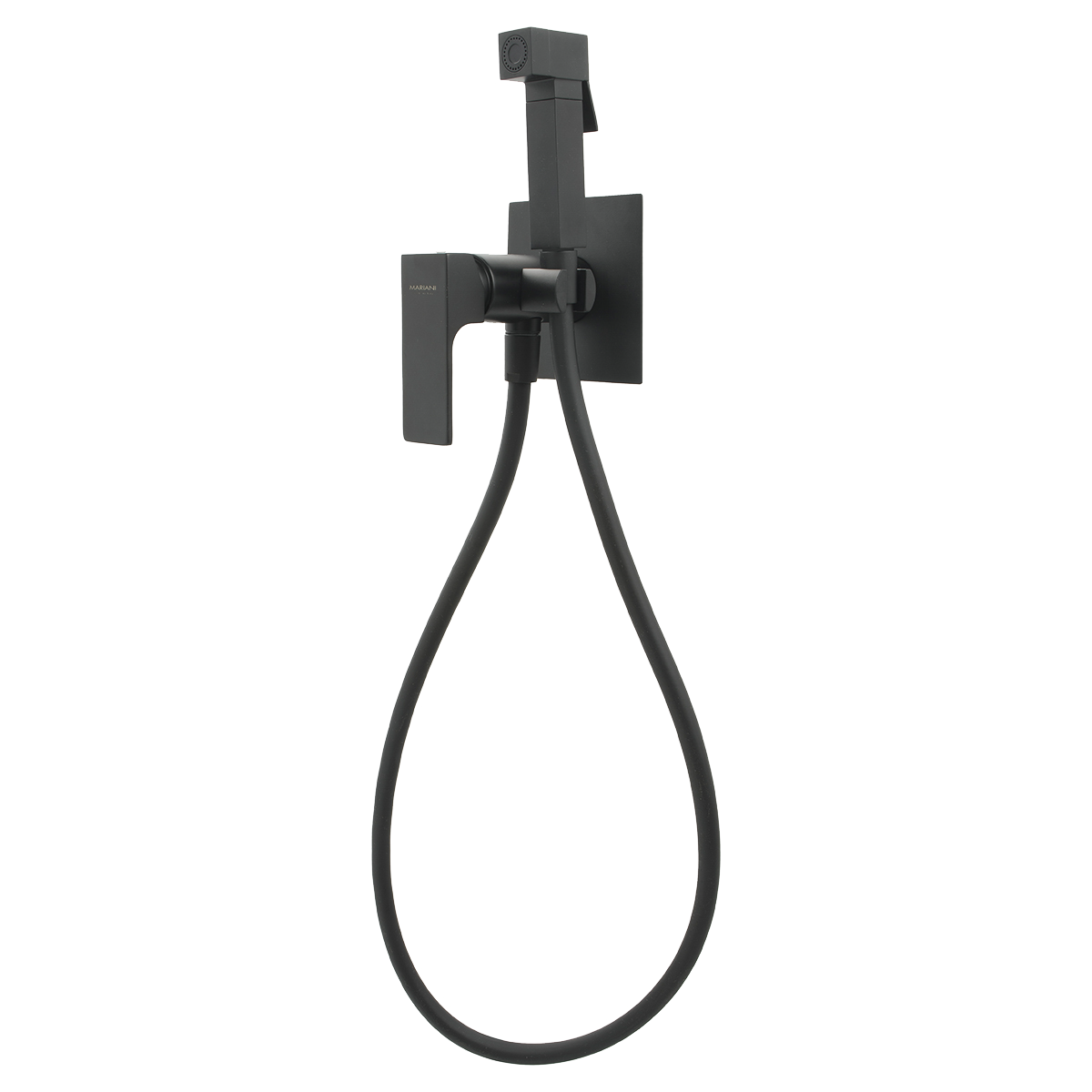 Гигиенический душ со смесителем Mariani Rebel B14185RE, черный матовый