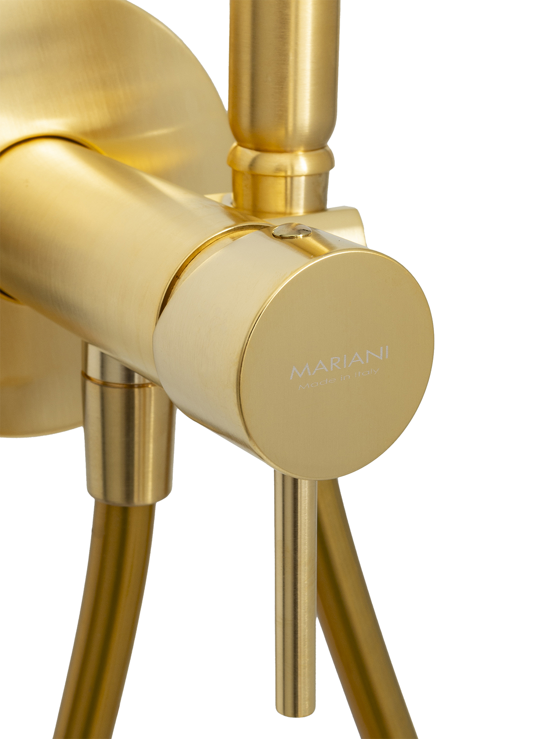 Гигиенический душ со смесителем Mariani Next B22185NXW, золото брашированное