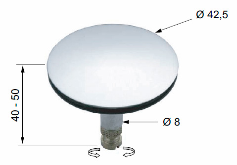 Пробка для 96lit cr хром remer