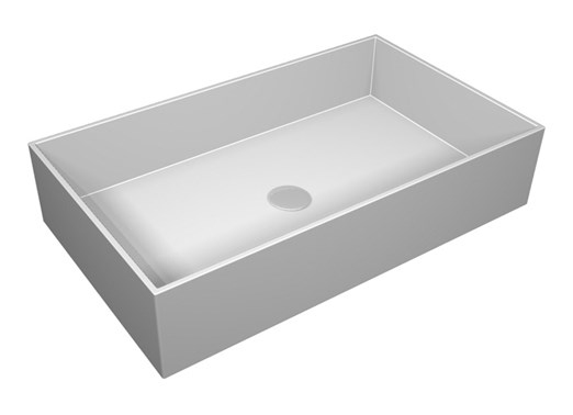 Раковина BXLA60 000 накладная прямоугольная 60×35.5cm