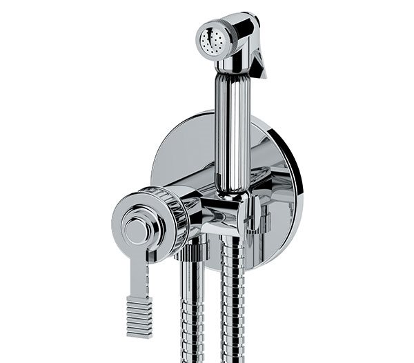 Гигиенический душ со смесителем скрытого монтажа (душевой шланг и скрытая часть в комплекте) atelier rp медь брашированная remer