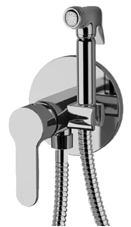 Гигиенический душ со смесителем скрытого монтажа (душевой шланг и скрытая часть в комплекте) winner cr хром remer